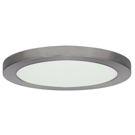 SATCO Satco S29651 13 in. 25W 120V Blink Single Light Wide Integrated LED Flush Mount 3000K Ceiling Fixture; Brushed Nickel S29651